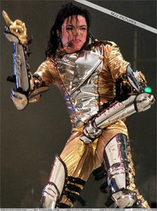 Metal Silver Handmade MJ Michael Jackson Concert Armor Custume Set
