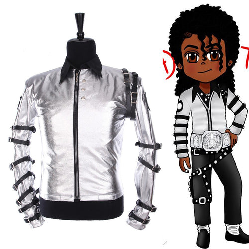 MJ Michael Jackson Classic Silver Jacket