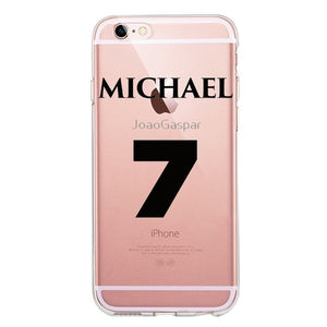 MJ Michael Jackson Transparent iphone phone case