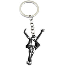 Load image into Gallery viewer, Michael Jackson Keychain Space Dance Figure