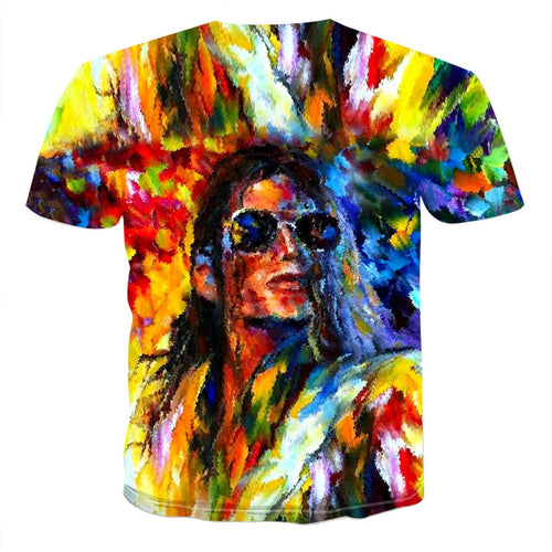 Michael Jackson 3D Color T-shirt